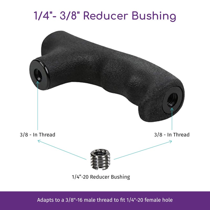 CamDesign Monopod Handle Adapter Walking Stick Cane Monopod Head Attachment Converter Trekking Pole Handle Grip for Hiking Climbing Photography - Image 5